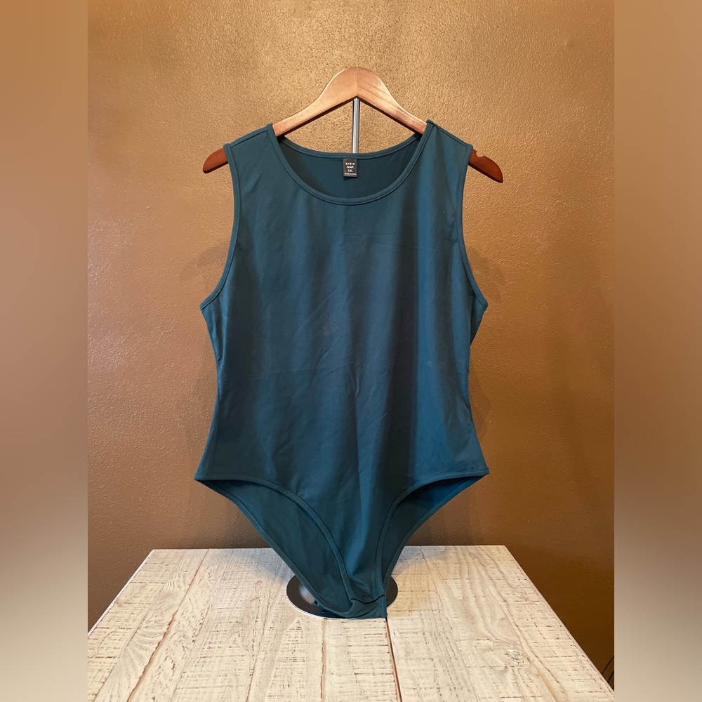 SHEIN Teal Curve Bodysuit